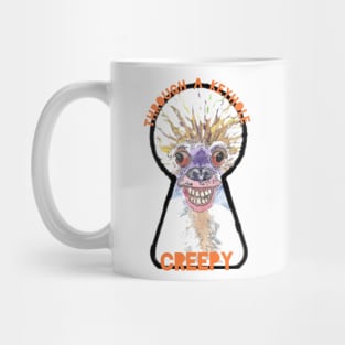 Creepy Through A Keyhole Monster Mug